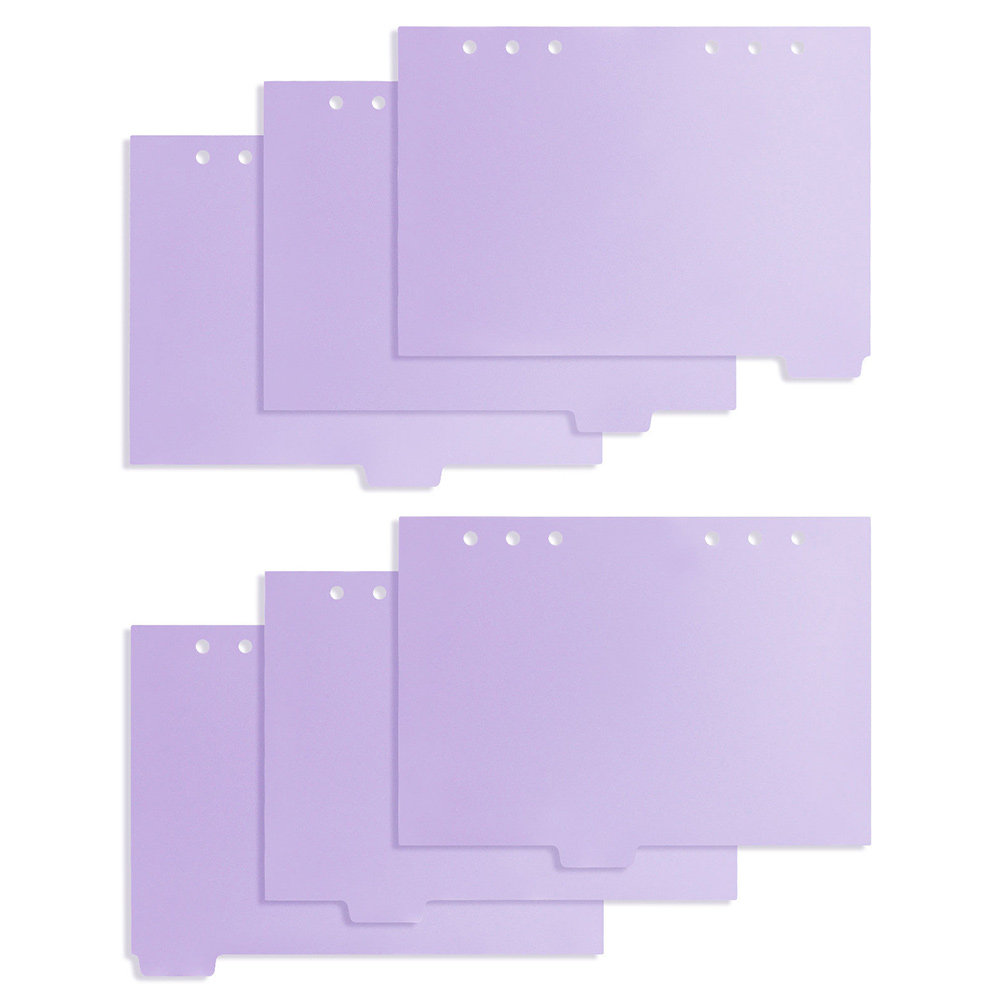 Tab Divider A4 - 6pcs Notebook Refill Dividers Pp Dividers
