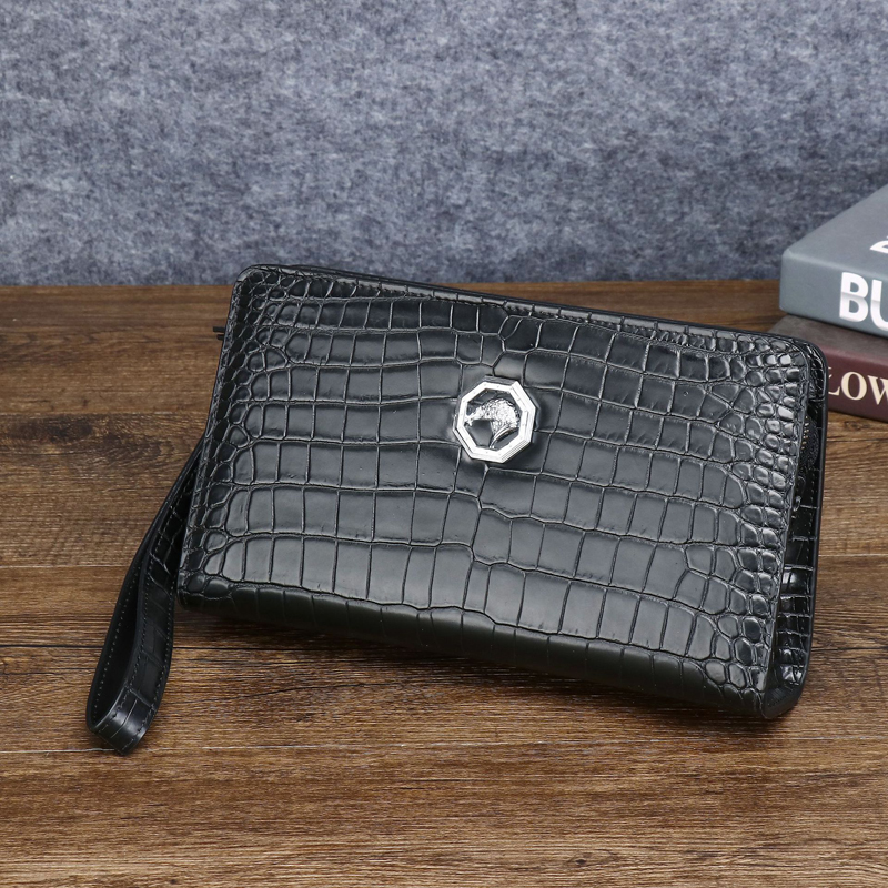 Index Card Holder - Men's Genuine Leather Clutch Bag English