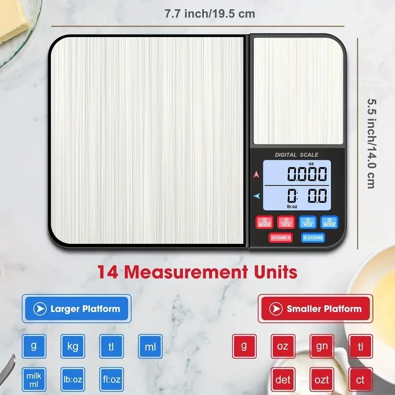 1pc Digital Kitchen Scale for  - Tape Dispenser Weighted avaliação e preço