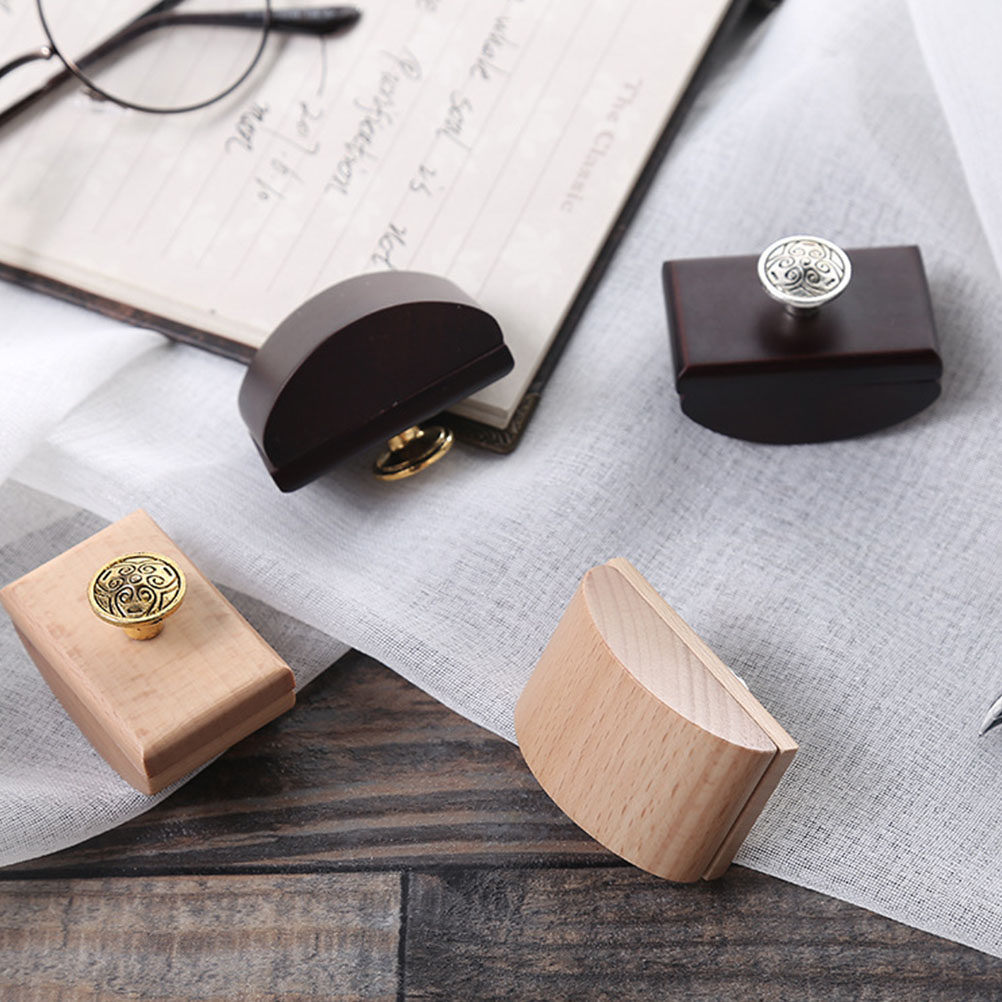 2Pcs Wood Rocker Blotter Porta - Ink Blotter Paper avaliação e preço