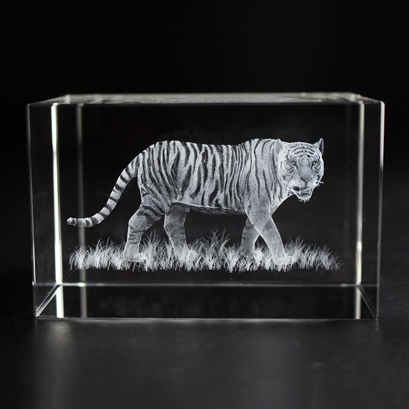 K9 Crystal Tiger Model Statue  - Paper Weight Crystal avaliação e preço