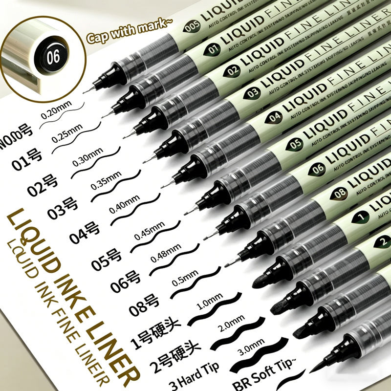 12 Tibs Black Pen Fine Line Sk - Correction Pen Fine avaliação e preço
