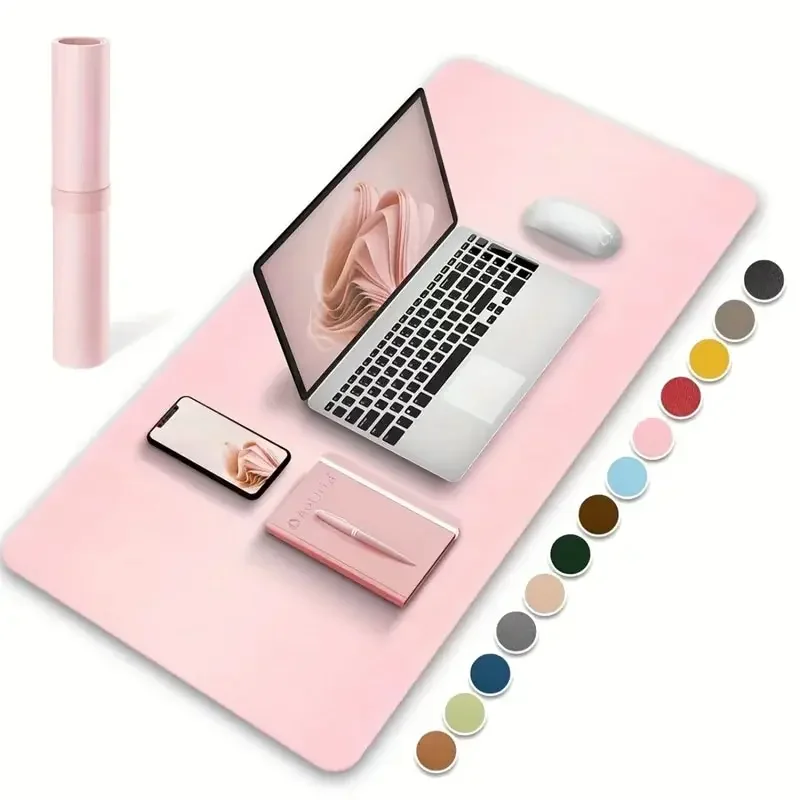 1 Pcs Large Size 60*30mm Offic - Leather Desk Pad avaliação e preço