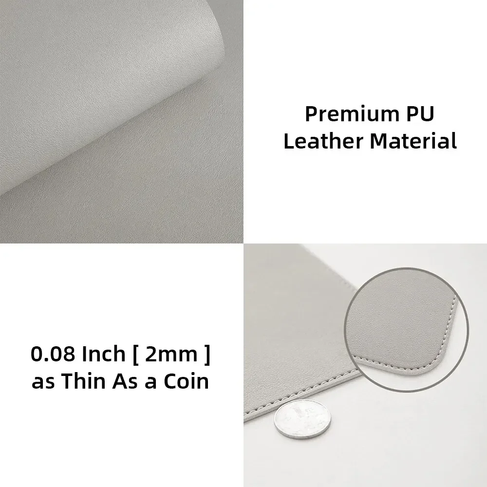 1 Pcs Large Size 60*30mm Offic - Leather Desk Pad avaliação e preço