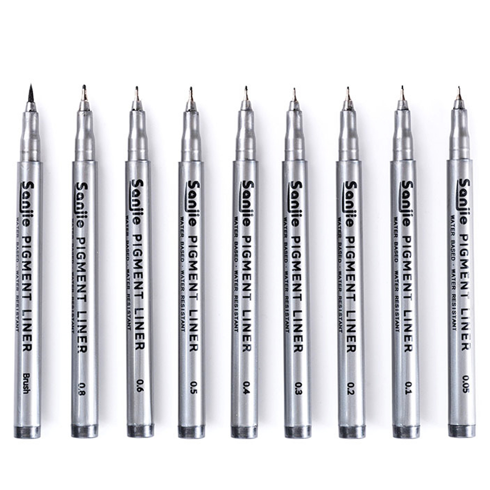 9-Piece Fine Line Waterproof I - Correction Pen Fine avaliação e preço