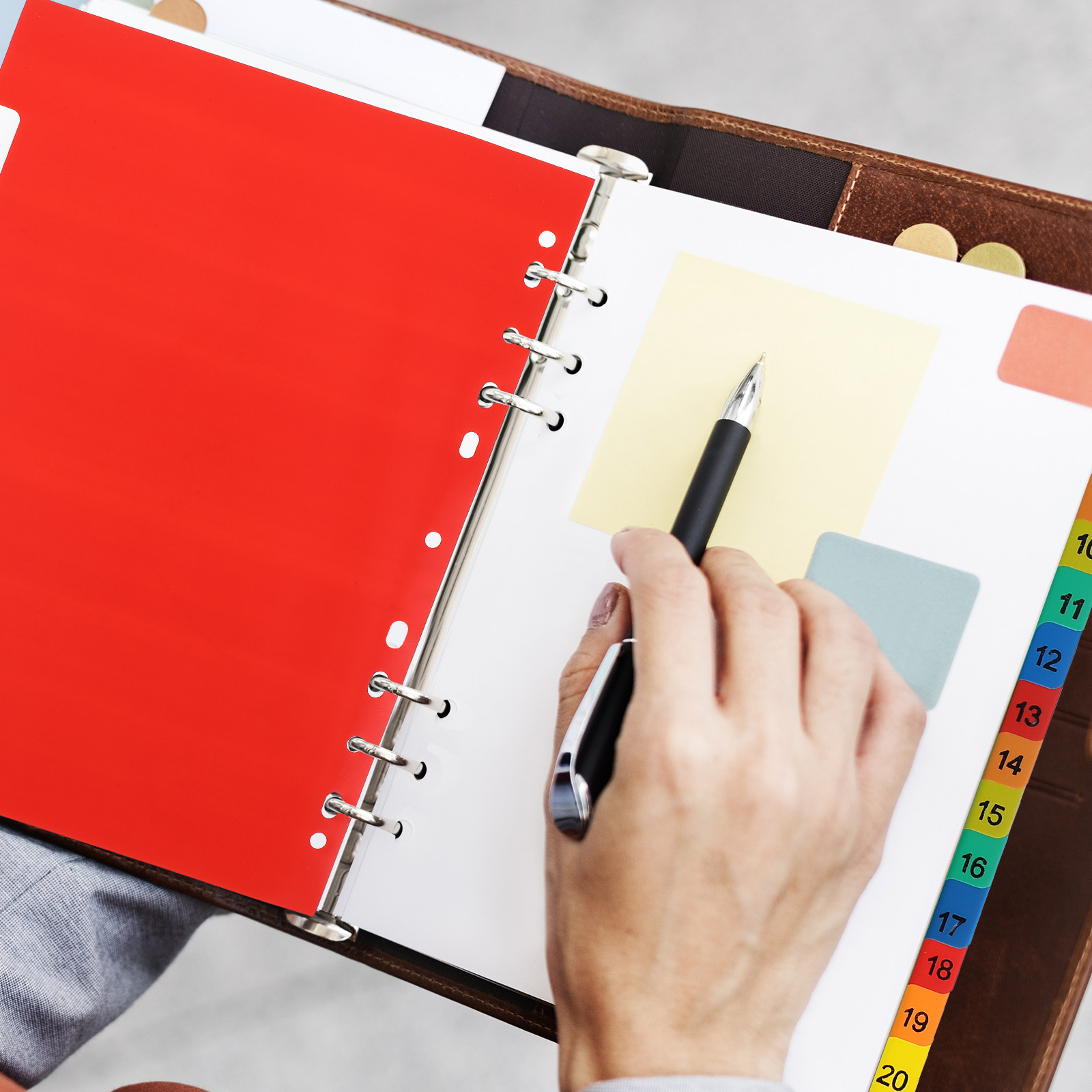 20 Pages A4 Colorful Plastic B - Tab Divider A4 avaliação e preço