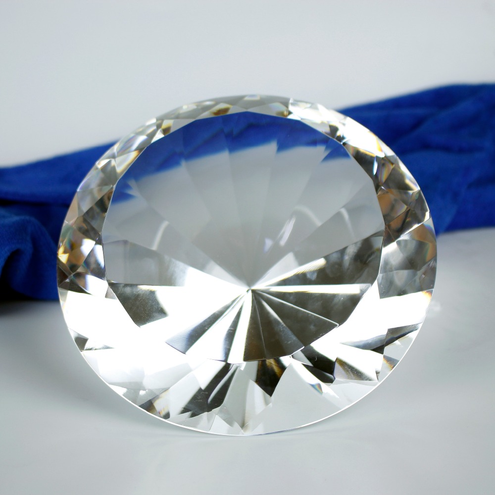 150mm Transparent Optical Crys - Paper Weight Crystal avaliação e preço