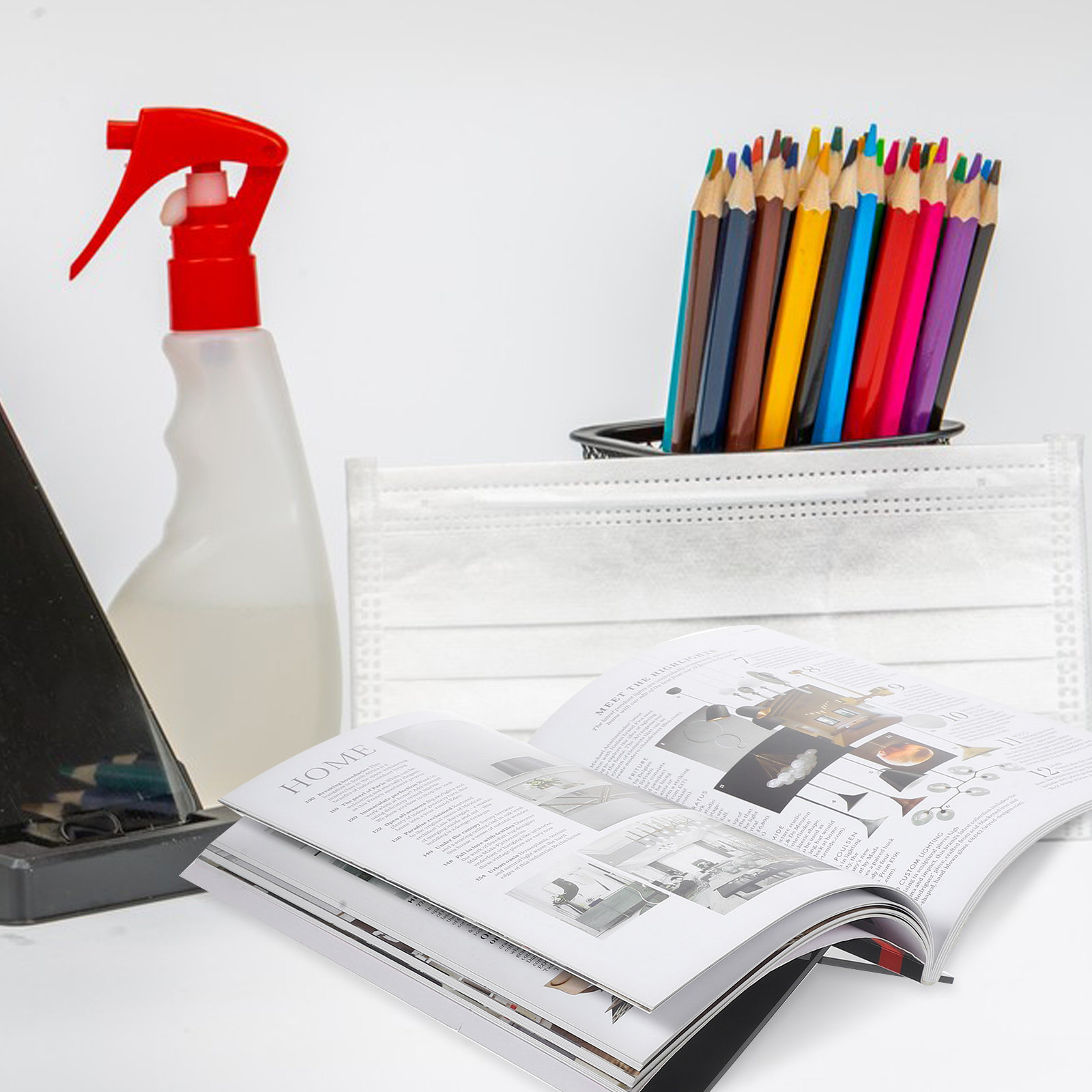 1Set Acrylic Book Holder Stand - Magazine Holder Rack avaliação e preço