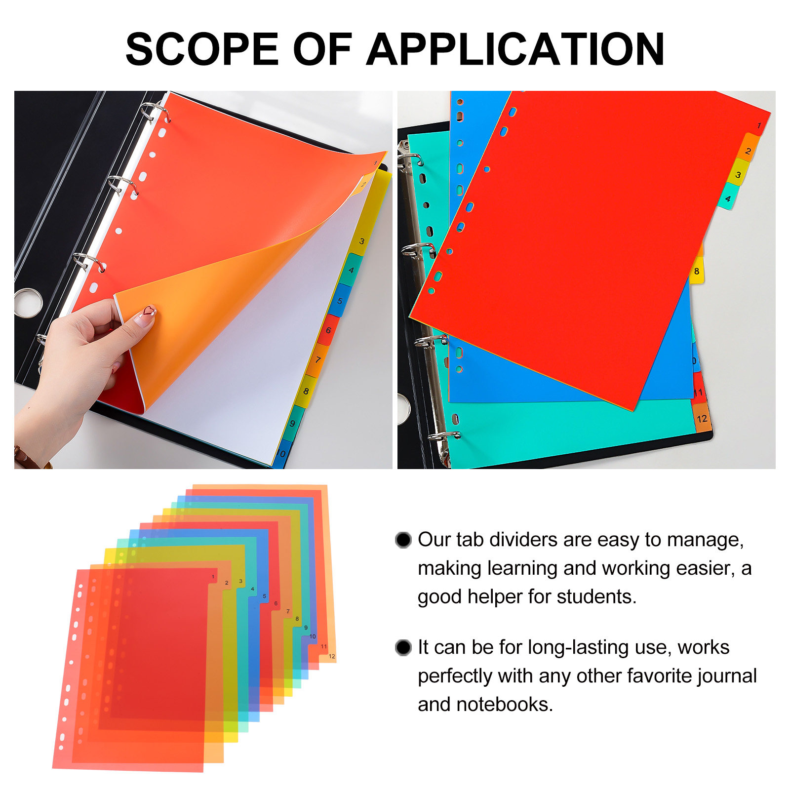 Binder Dividers A4 Colored Pla - Tab Divider A4 avaliação e preço