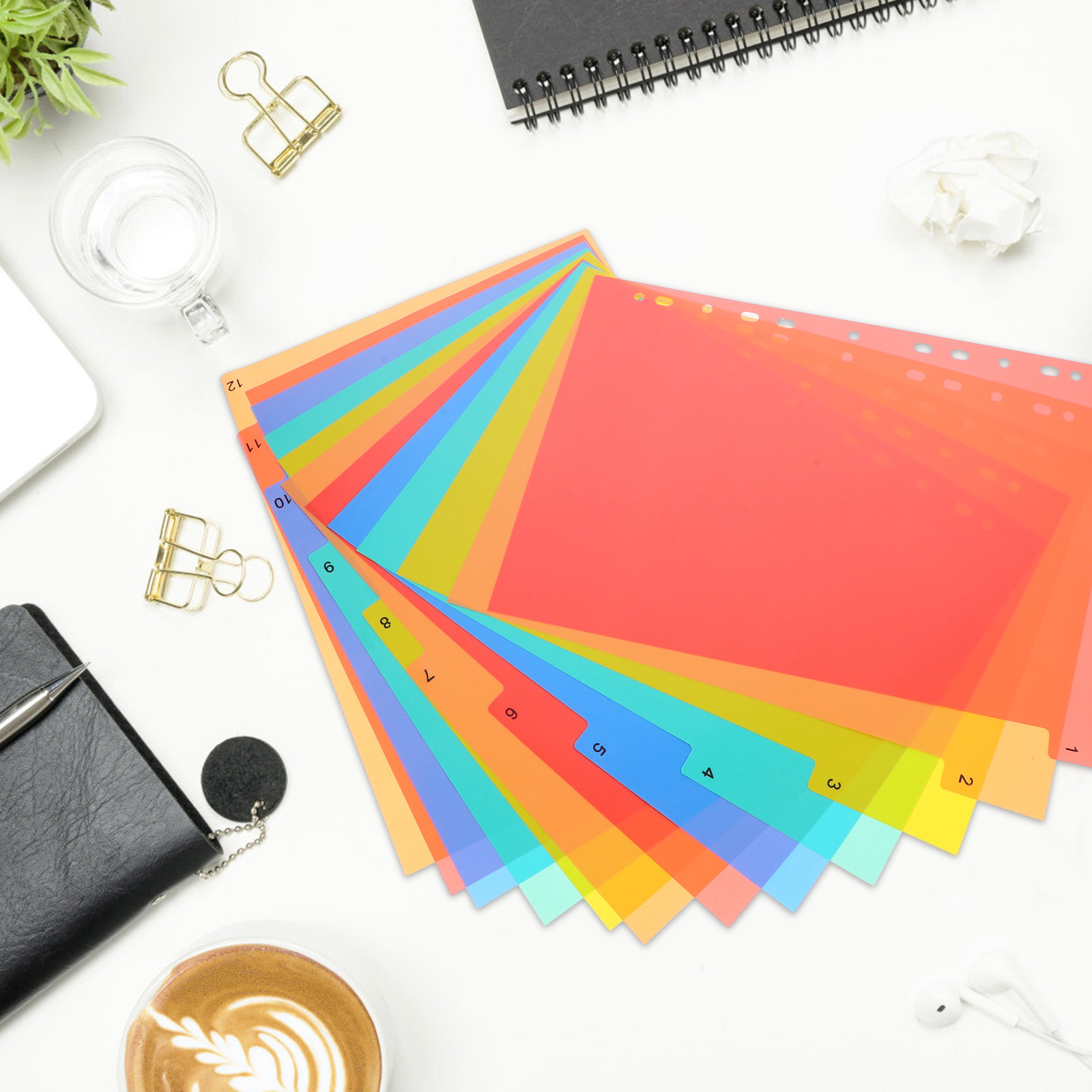 Binder Dividers A4 Colored Pla - Tab Divider A4 avaliação e preço