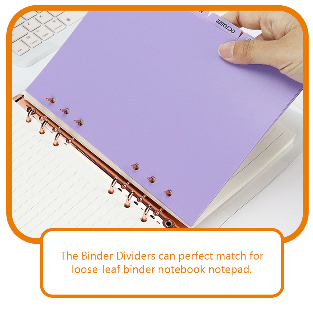 6pcs Notebook Refill Dividers  - Tab Divider A4 avaliação e preço