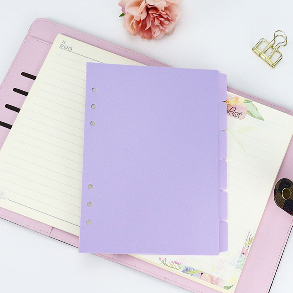 6pcs Notebook Refill Dividers  - Tab Divider A4 avaliação e preço