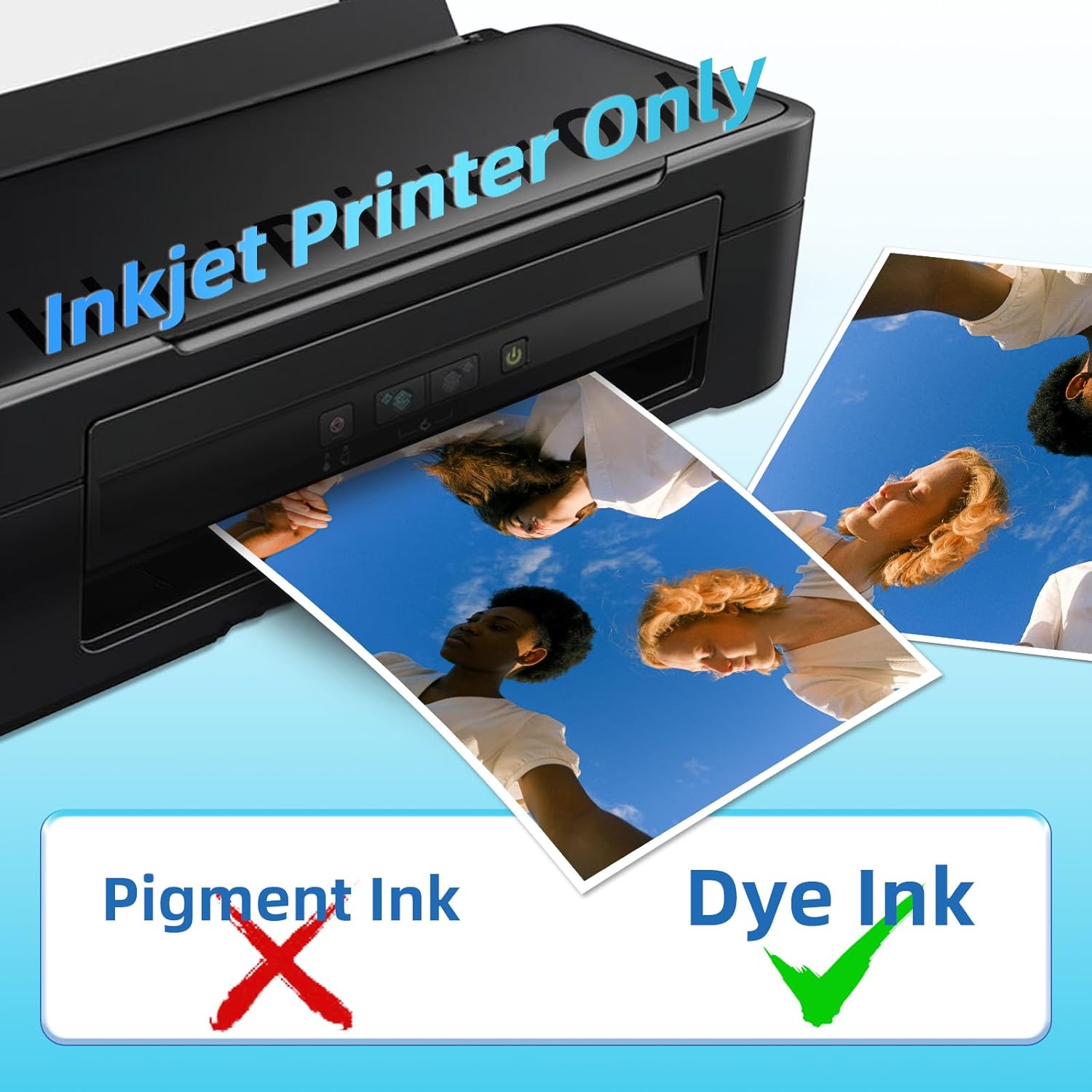 Adhesive Glossy Photo Paper A4 - Ink Blotter Paper avaliação e preço