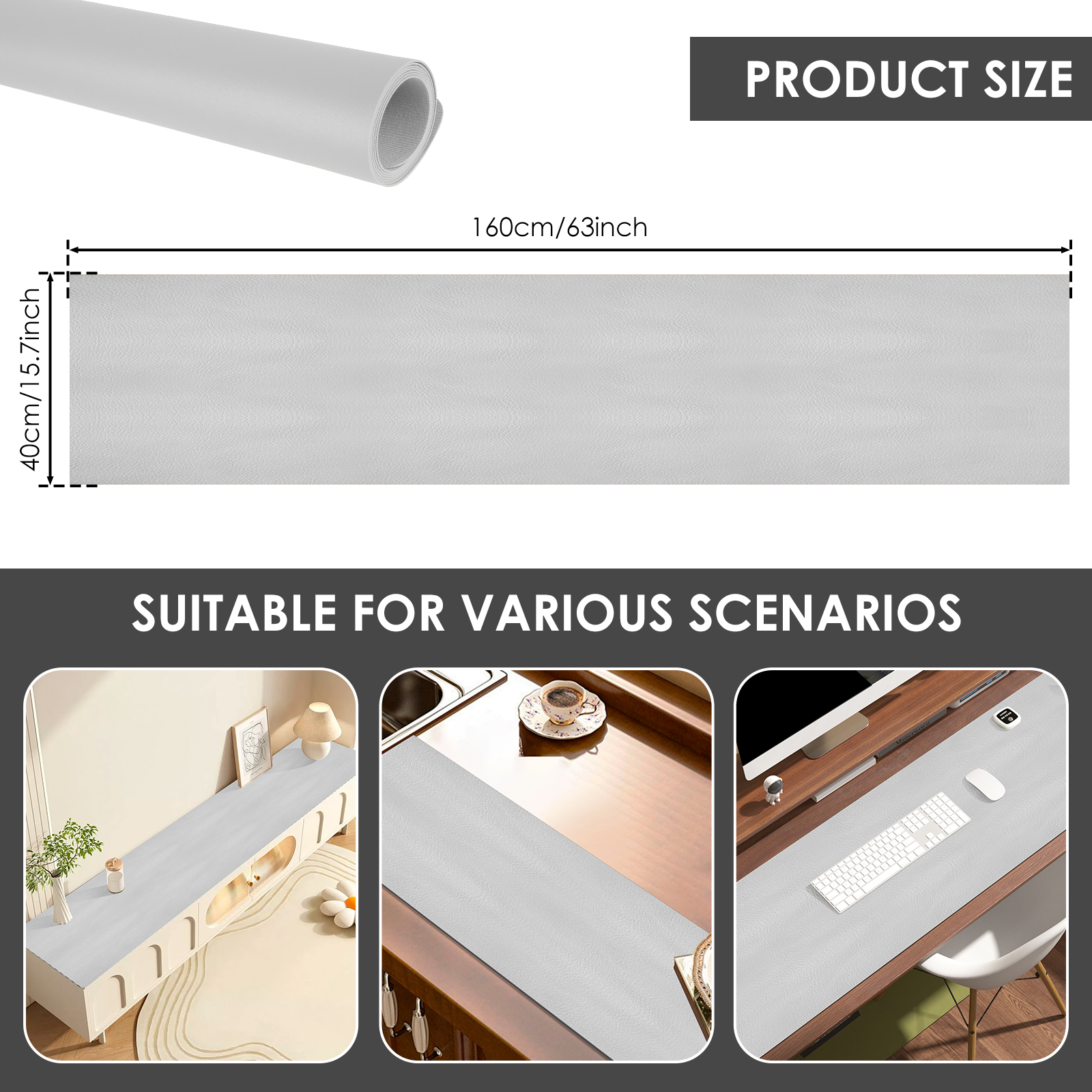 63Inch Waterproof Desk Mat PVC - Leather Desk Pad avaliação e preço