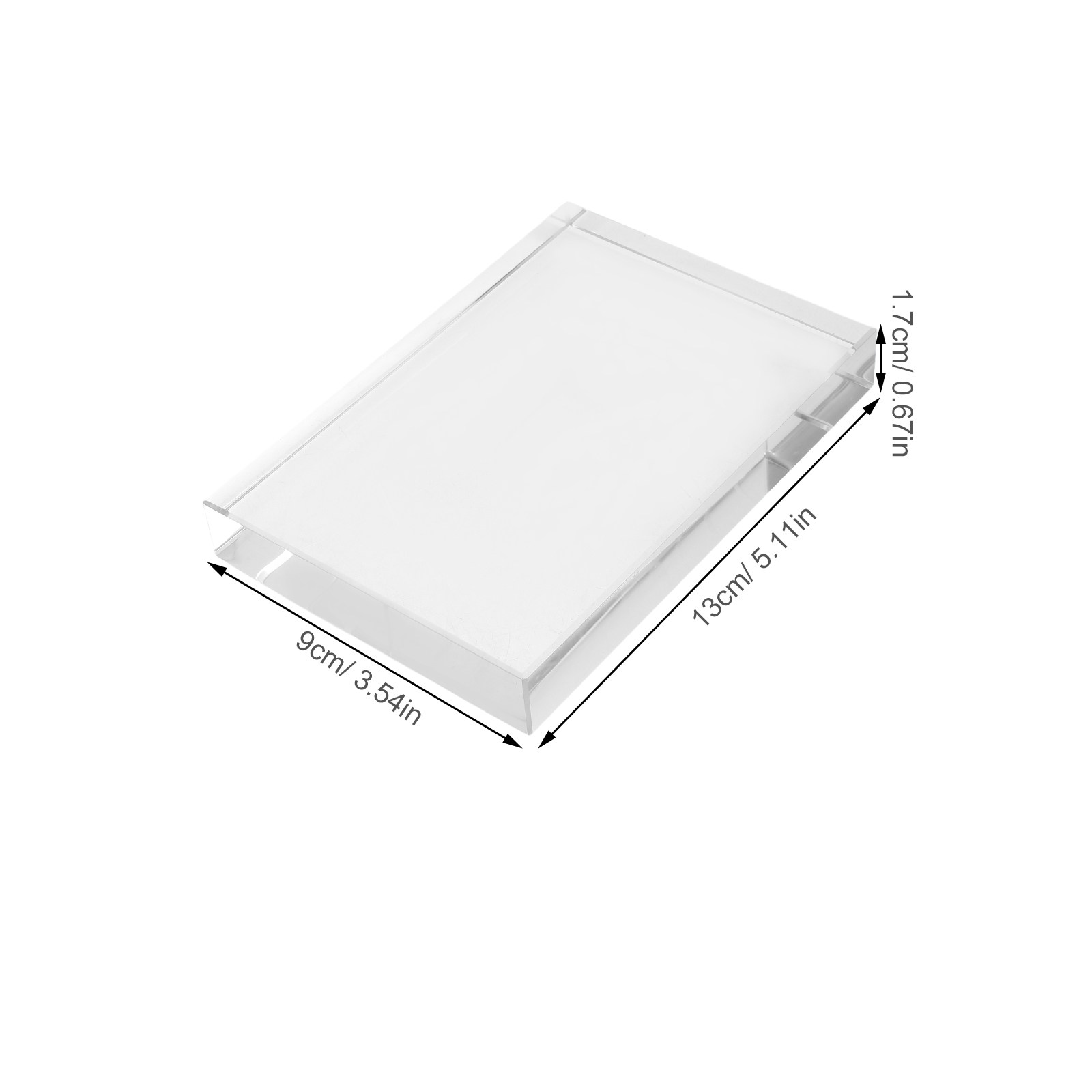 Crystal Square Glass Block Pap - Paper Weight Crystal avaliação e preço