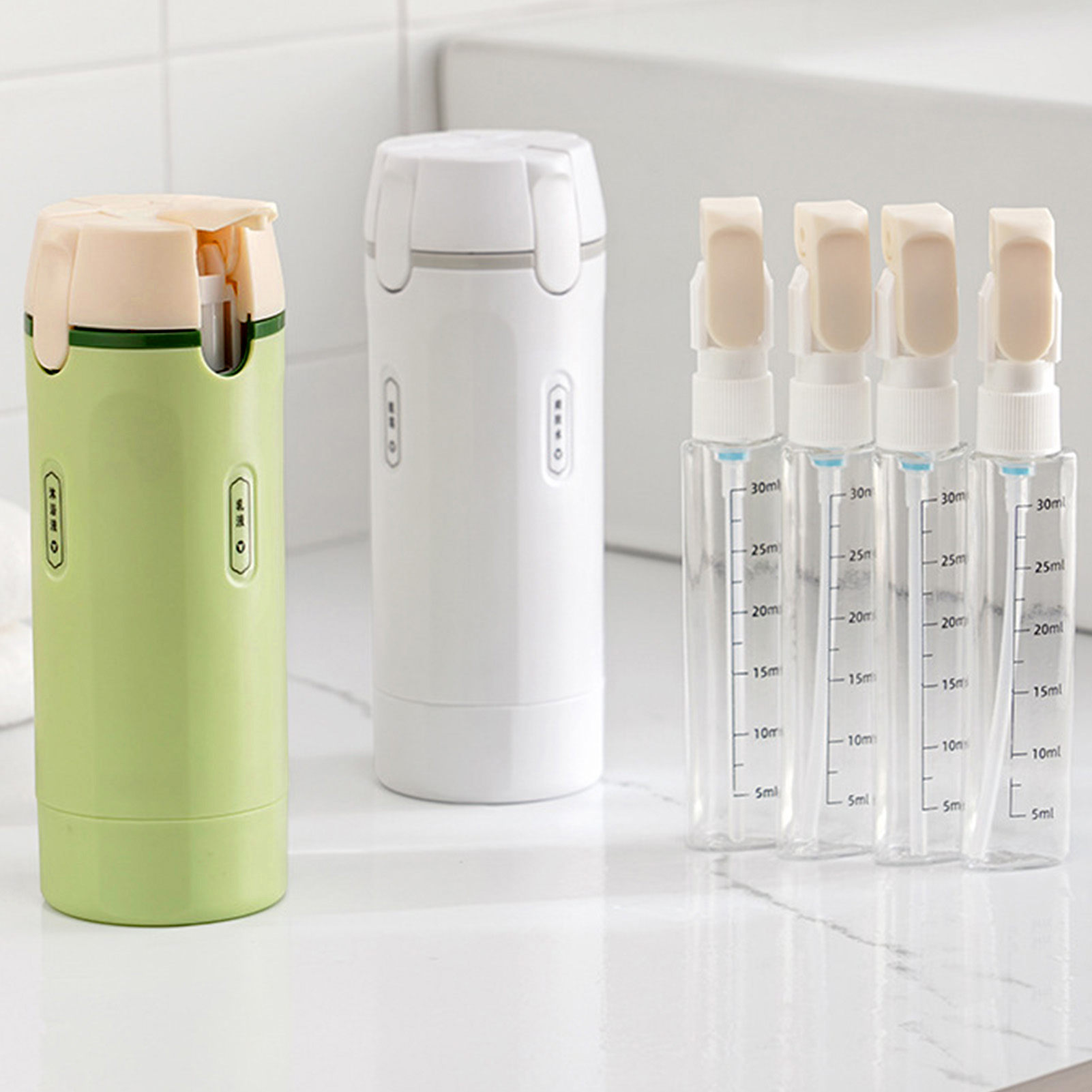 4-in-1 Travel Liquid Dispenser - Gel Refill Pack avaliação e preço