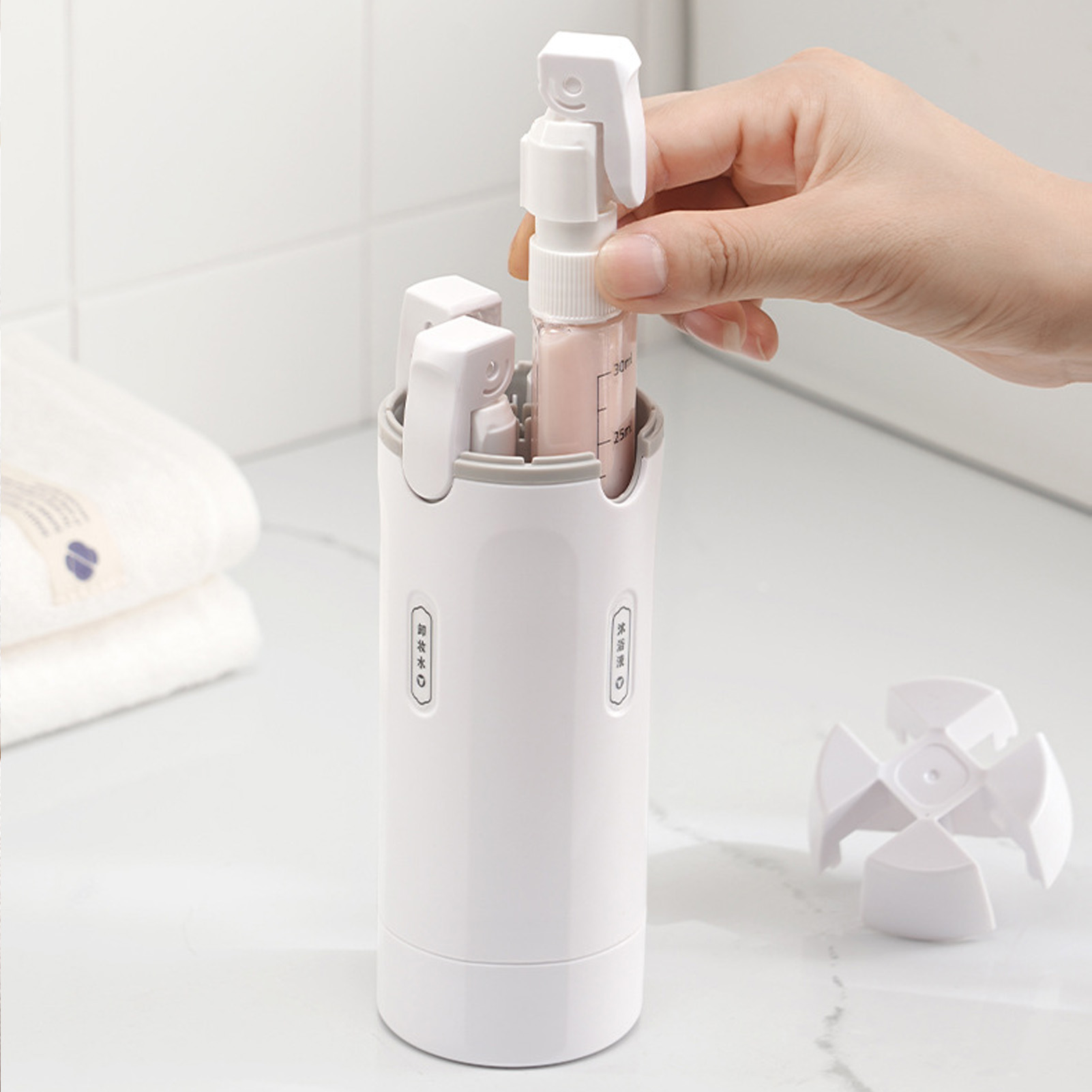 4-in-1 Travel Liquid Dispenser - Gel Refill Pack avaliação e preço