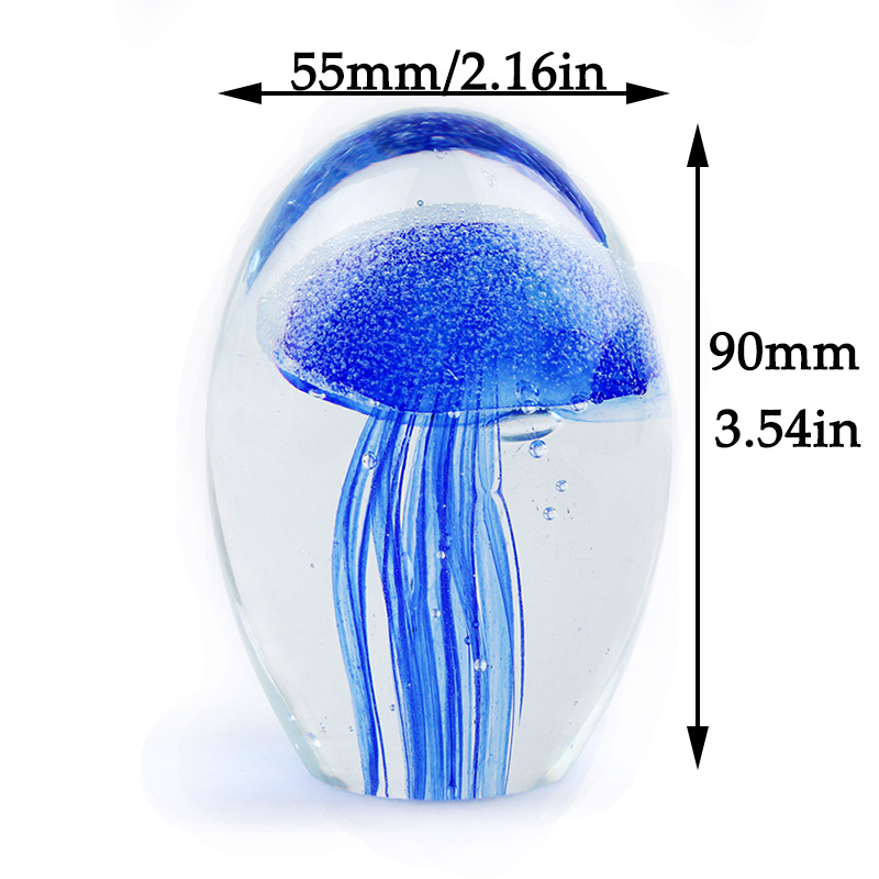 Miniature 3D Jellyfish Crystal - Paper Weight Crystal avaliação e preço