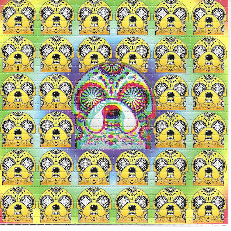 Crazy Time Psychedelic LSD Aci - Ink Blotter Paper avaliação e preço