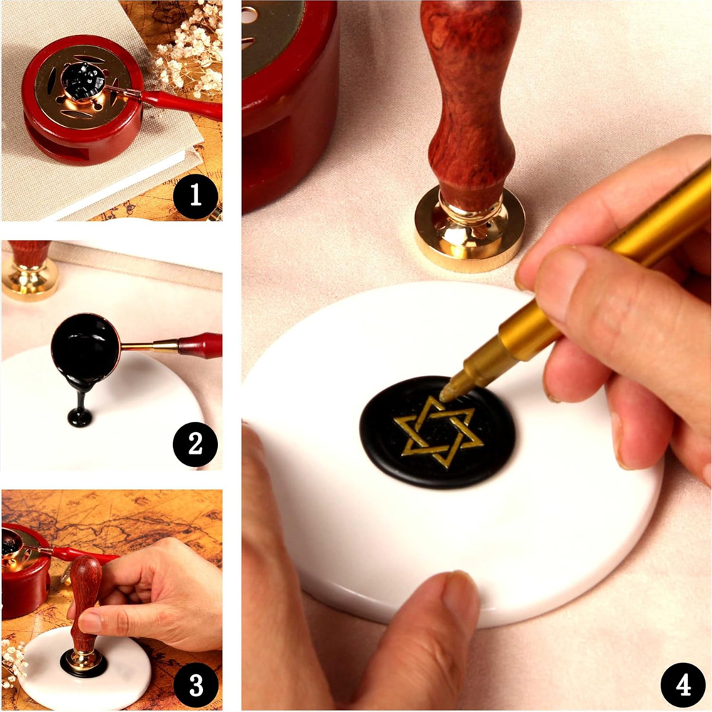 Custom Your Logo 25/30/40/50mm - Wax Seal Stamp Set avaliação e preço