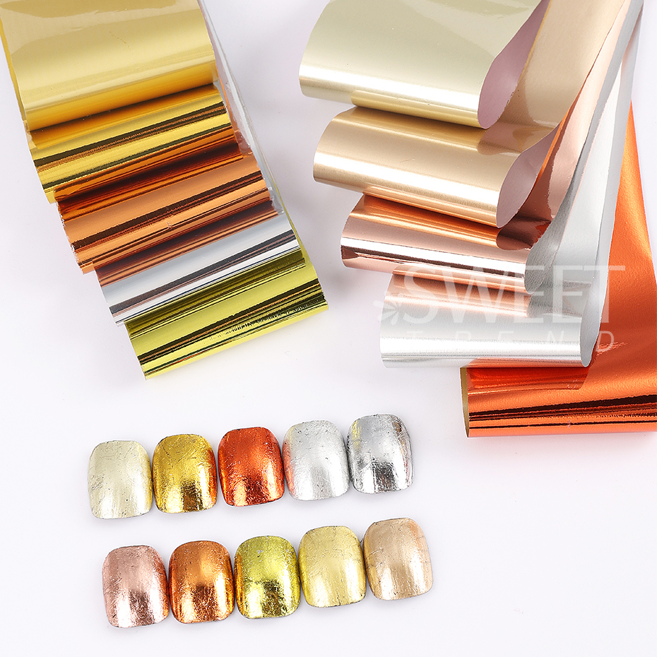 10pcs Metallic Nail Transfer F - Gel Refill Pack avaliação e preço