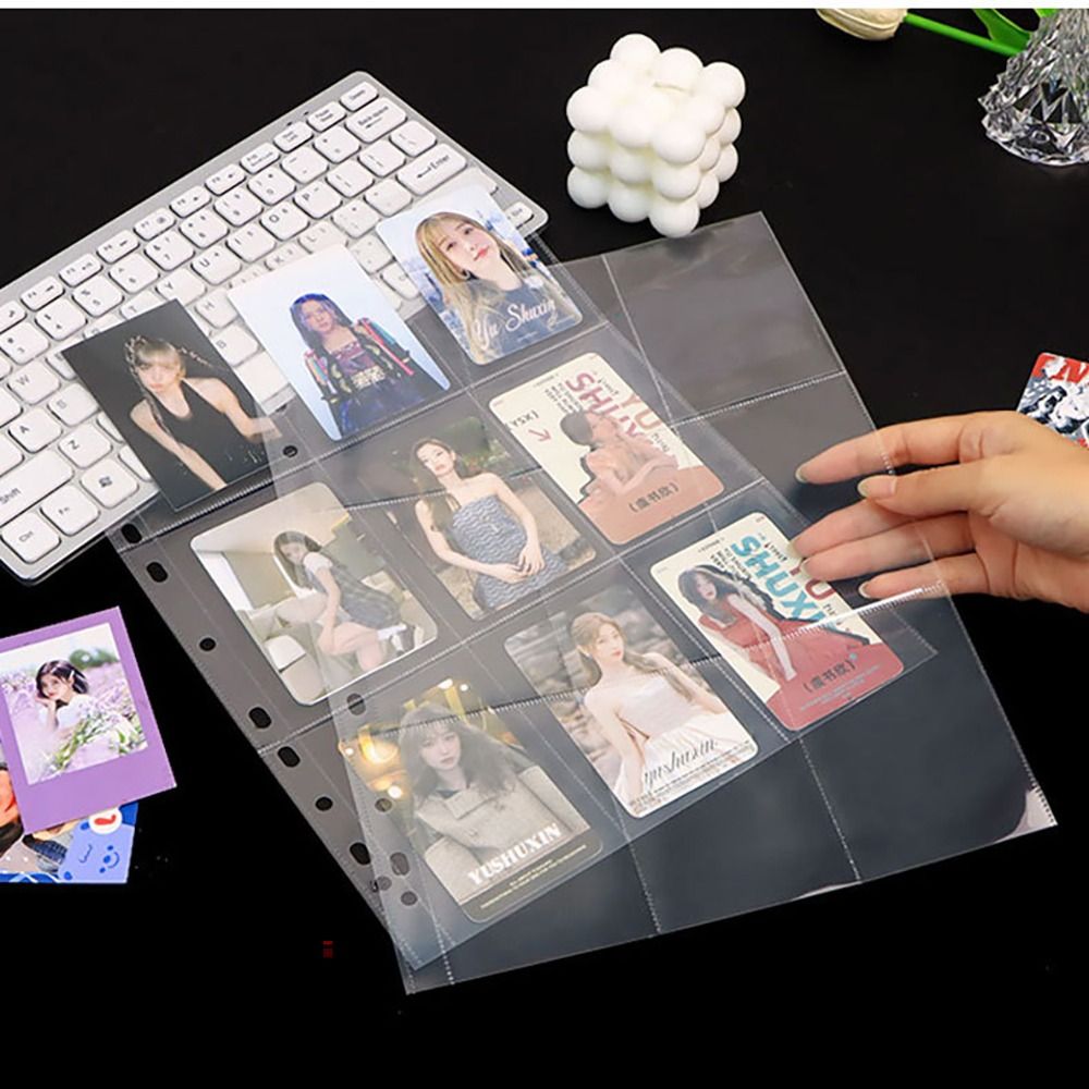 10Pcs A4 Kpop Binder Sheets Mu - Card Index Box avaliação e preço