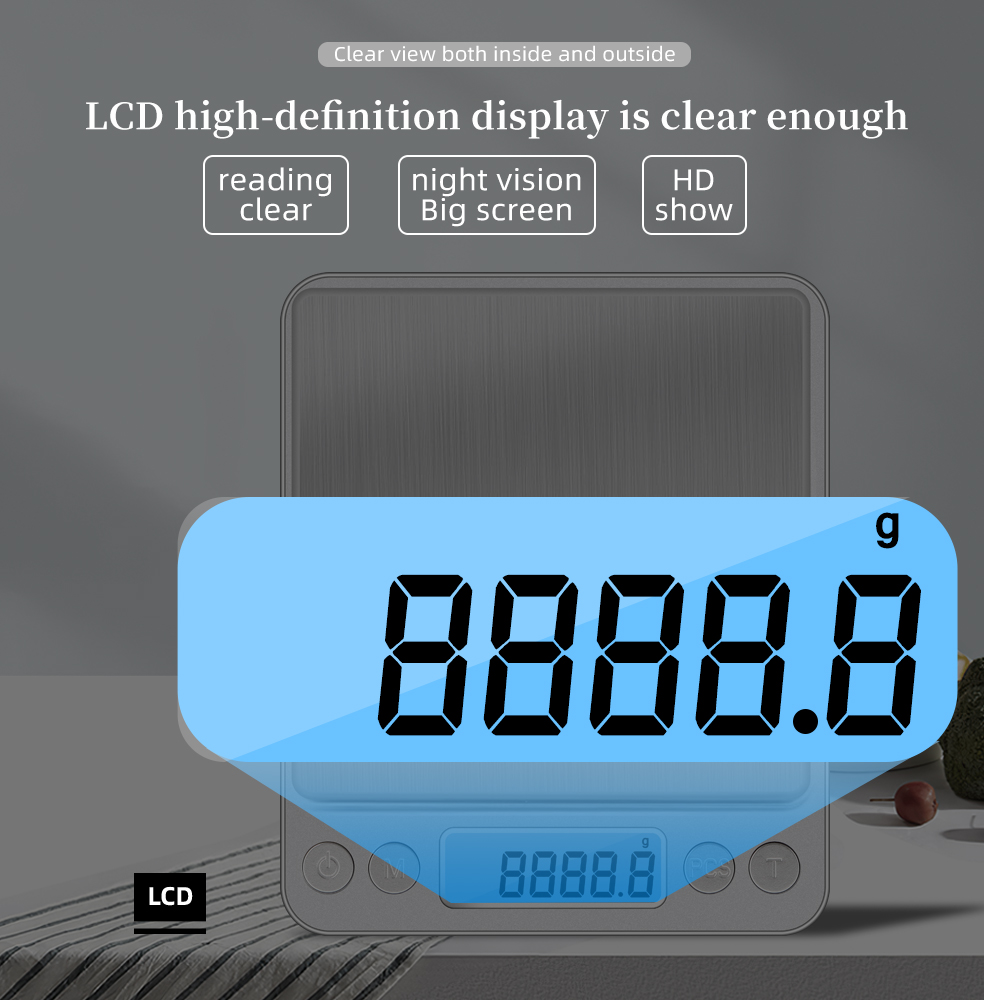 3000g 0.1g Electronic Scale LC - Tape Dispenser Weighted avaliação e preço