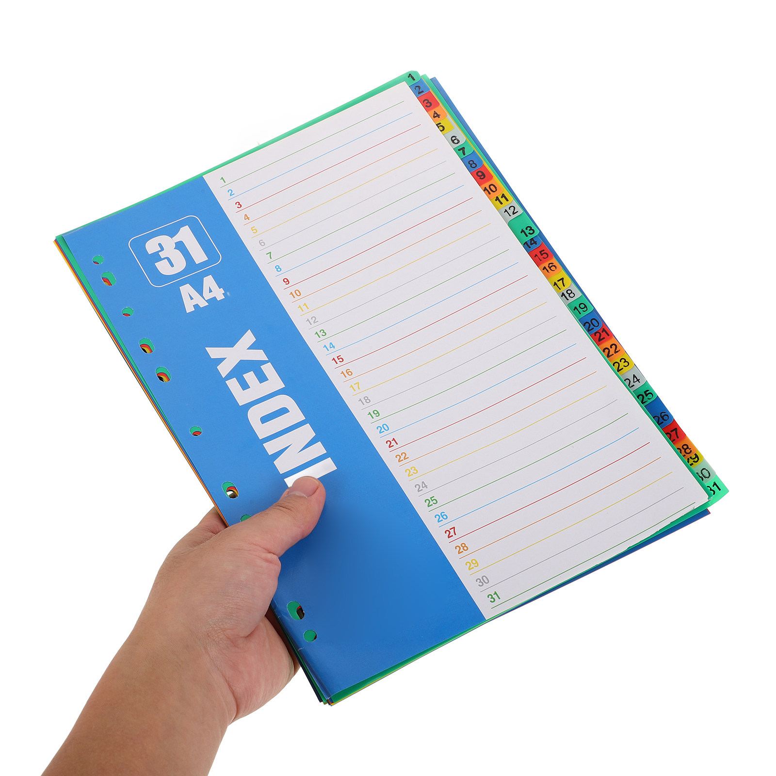 1Set A4 11-Hole PP Index Divid - Tab Divider A4 avaliação e preço