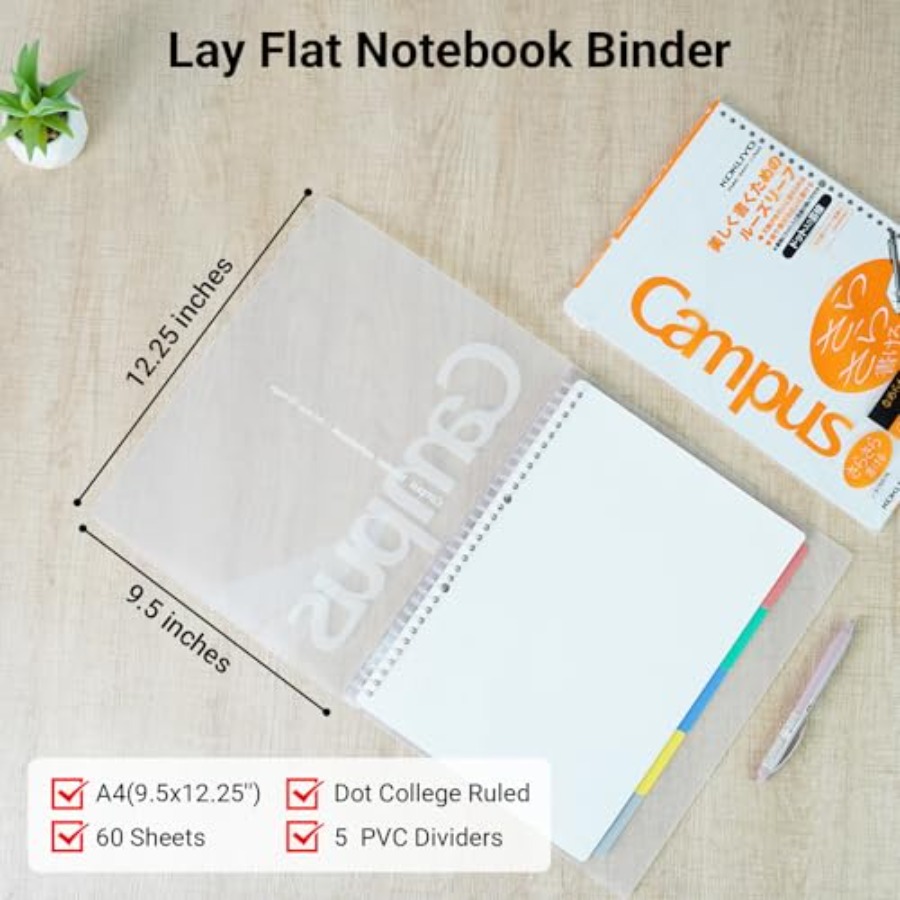 5 Subject Spiral Notebook, Cam - Tab Divider A4 avaliação e preço