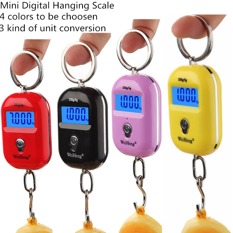 25kg/5g Mini Hook Scale Digita - Tape Dispenser Weighted avaliação e preço