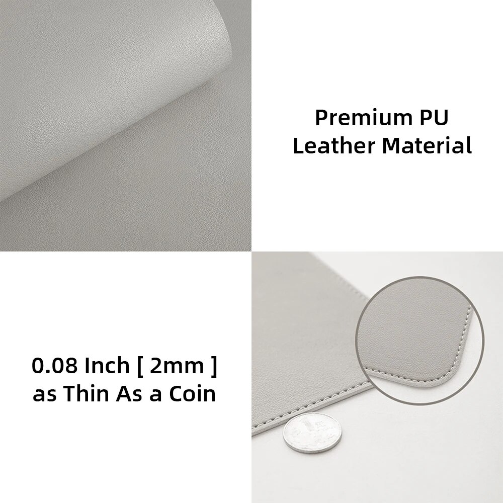 1 Pcs Large Size 60*30mm Offic - Leather Desk Pad avaliação e preço