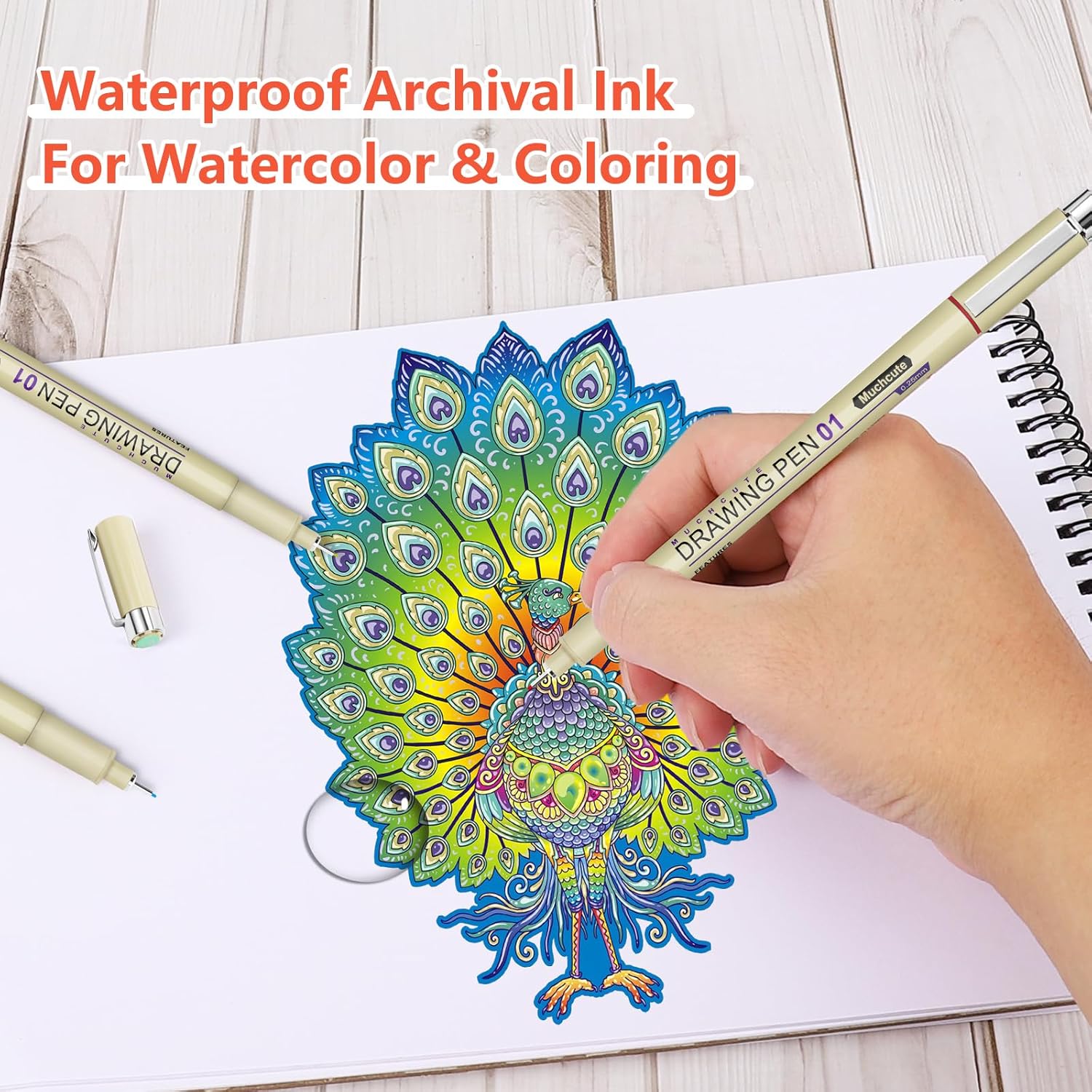 20 Micro Fineliner Pens Set: 1 - Archive Box Set avaliação e preço
