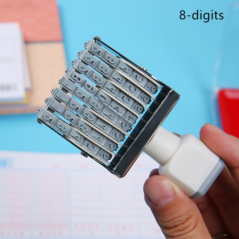 Portable 8/10 Digits Number St - Rubber Date Stamp avaliação e preço