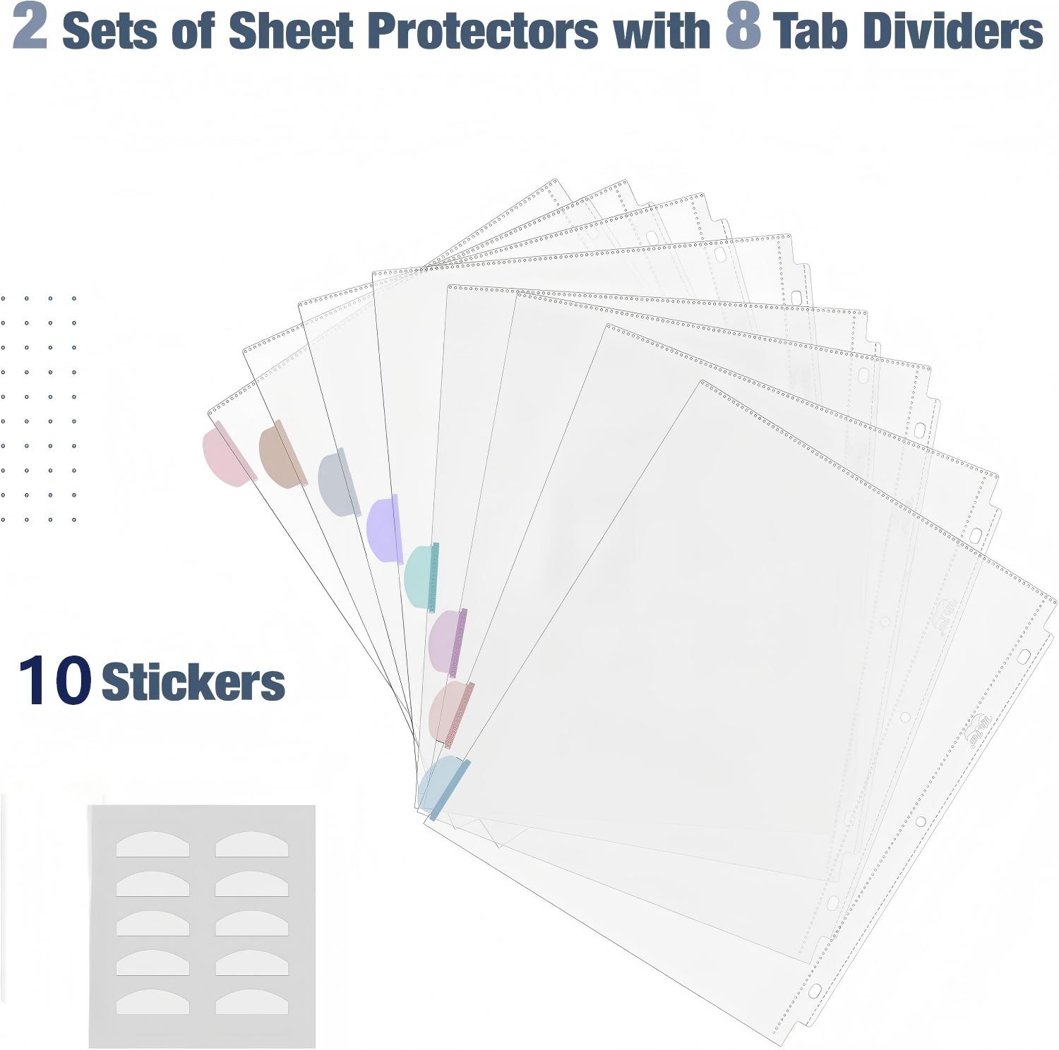 A4 Clear Sheet Protectors with - Tab Divider A4 avaliação e preço