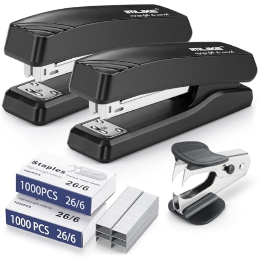 Desktop Office Stapler with 20 - Stapler Half Strip avaliação e preço