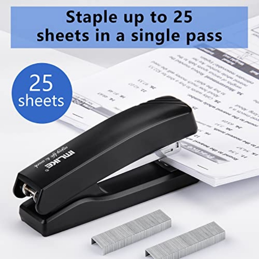 Desktop Office Stapler with 20 - Stapler Half Strip avaliação e preço