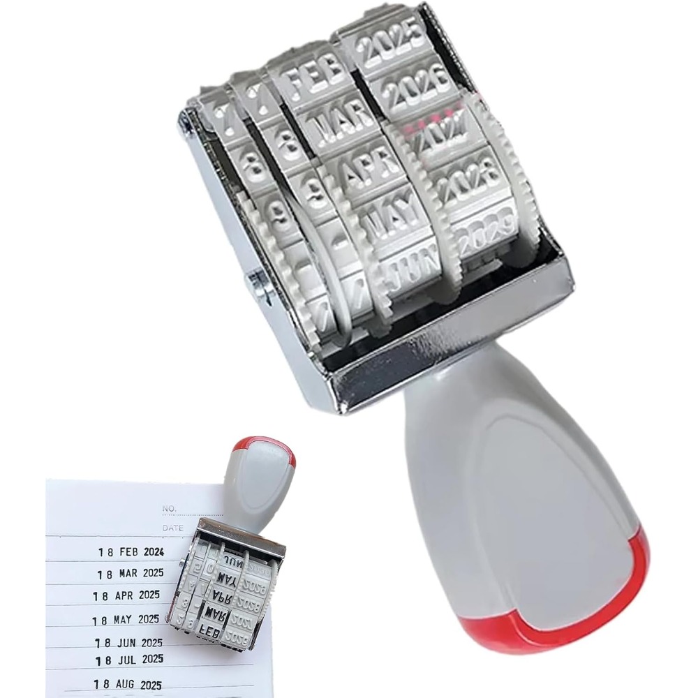 DIY Rotating Date & Number Rol - Rubber Date Stamp avaliação e preço