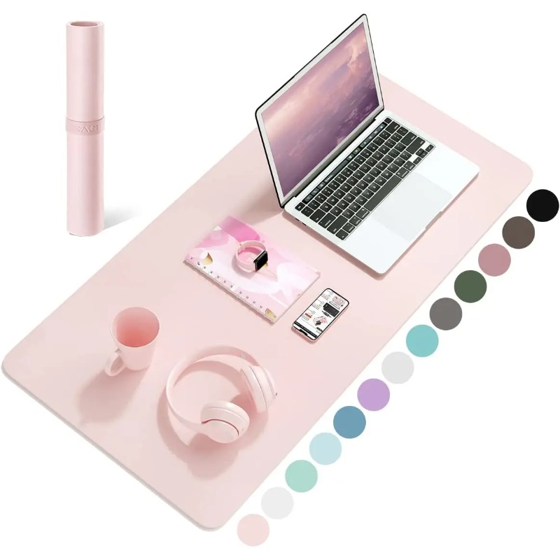 Desk Mat Waterproof PVC Mouse  - Leather Desk Pad avaliação e preço