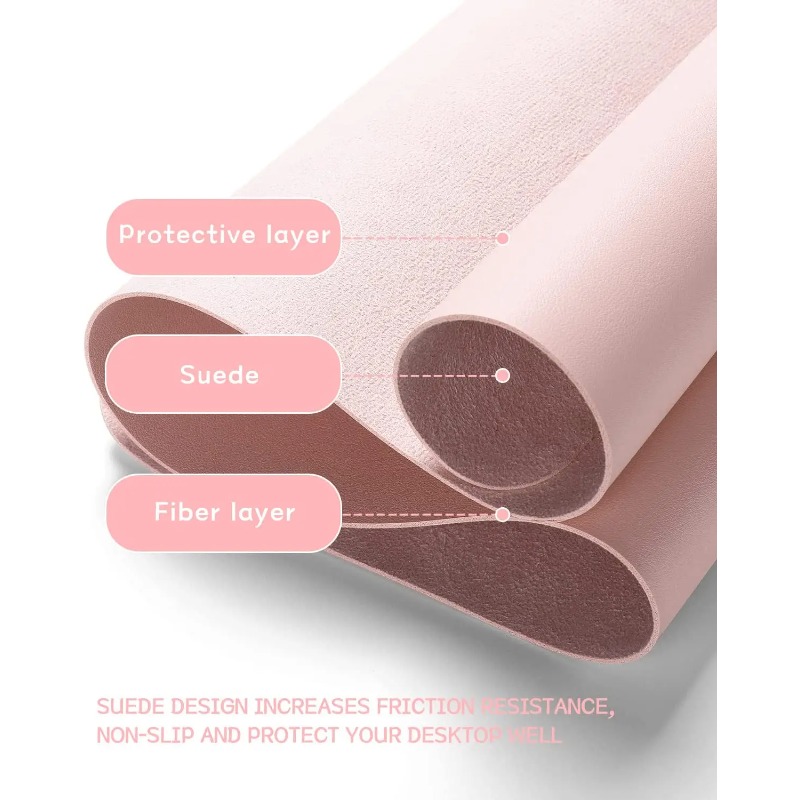 Desk Mat Waterproof PVC Mouse  - Leather Desk Pad avaliação e preço