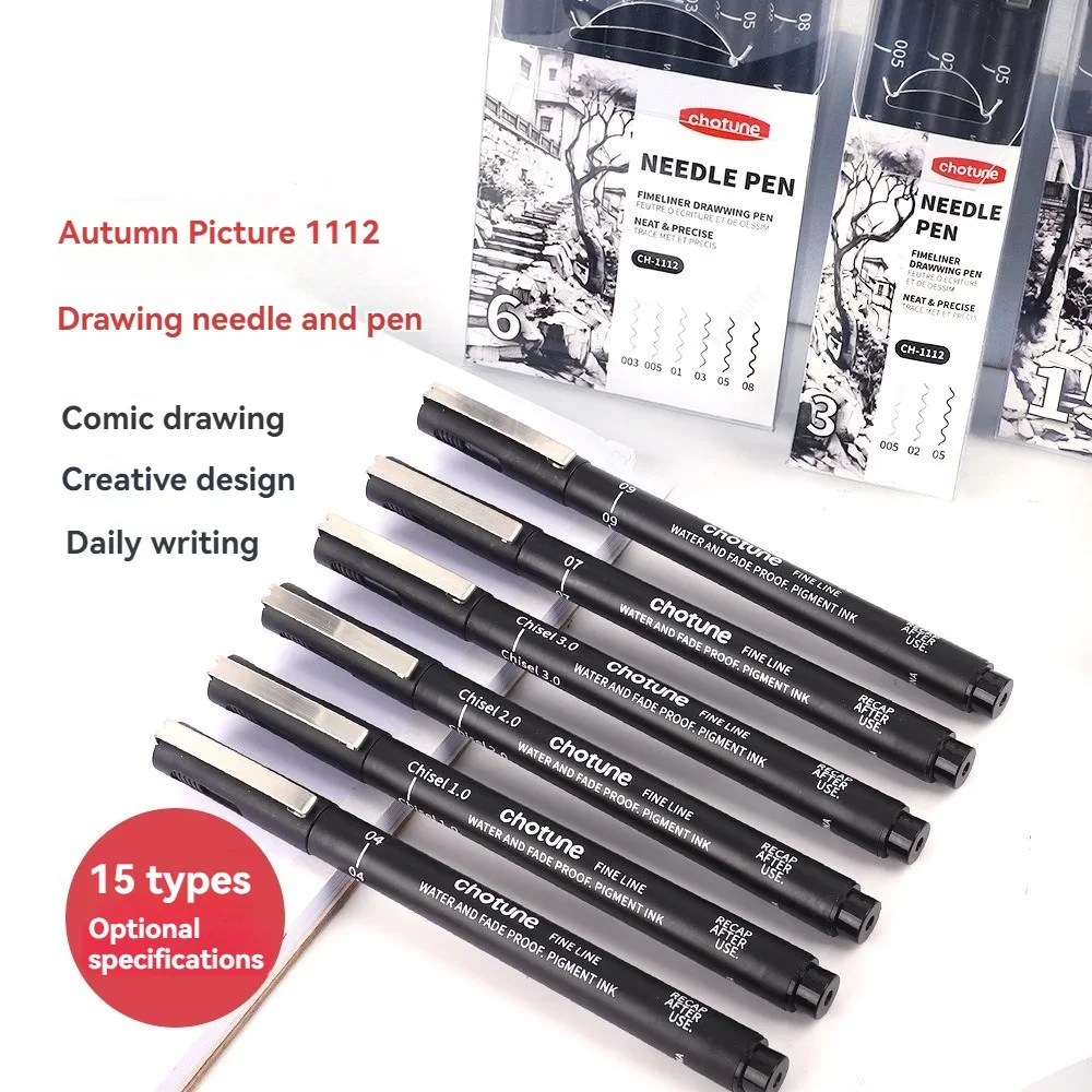 Black Micro Pens,15 Sizes,Wate - Archive Box Set avaliação e preço