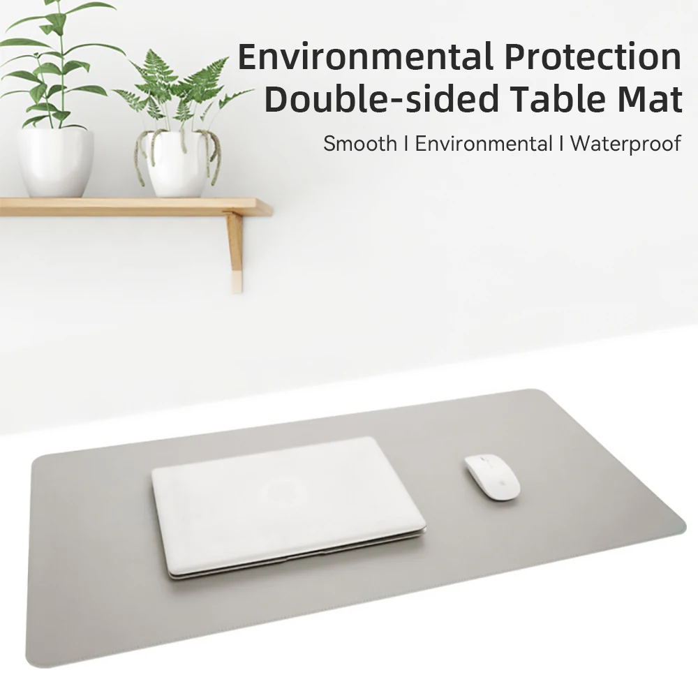 1 Pcs Large Size 600*300mm Off - Leather Desk Pad avaliação e preço