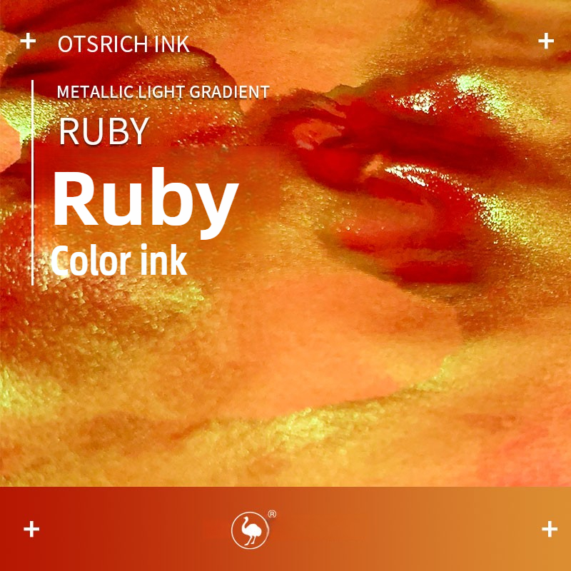 Ostrich 8 Colors Sheen Series  - Fountain Pen Bottled Ink avaliação e preço
