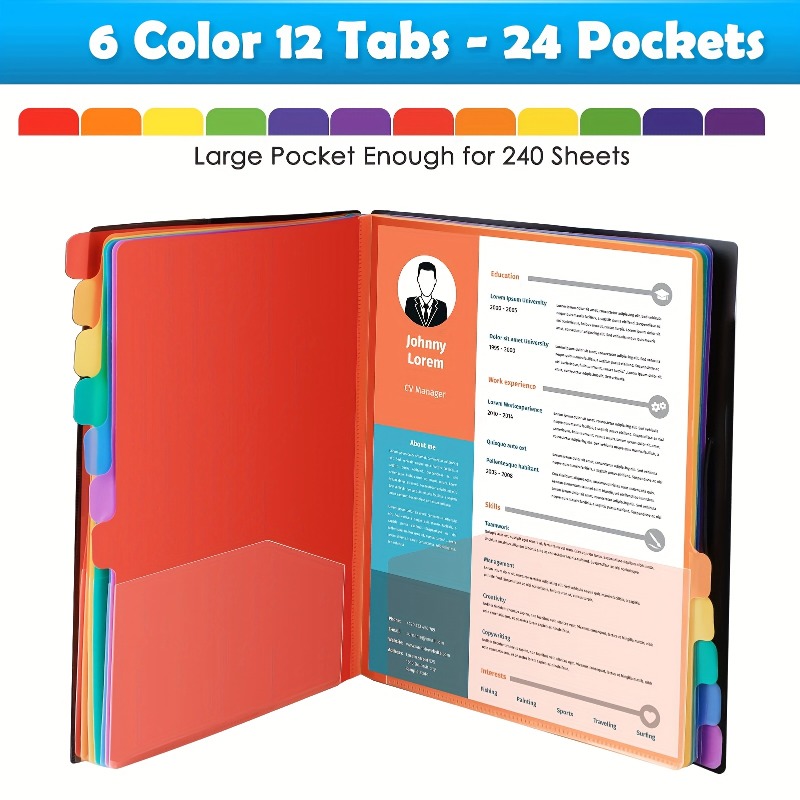 1Pc Black/White Cover Multi-La - Tab Divider A4 avaliação e preço