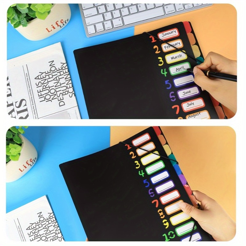 1Pc Black/White Cover Multi-La - Tab Divider A4 avaliação e preço