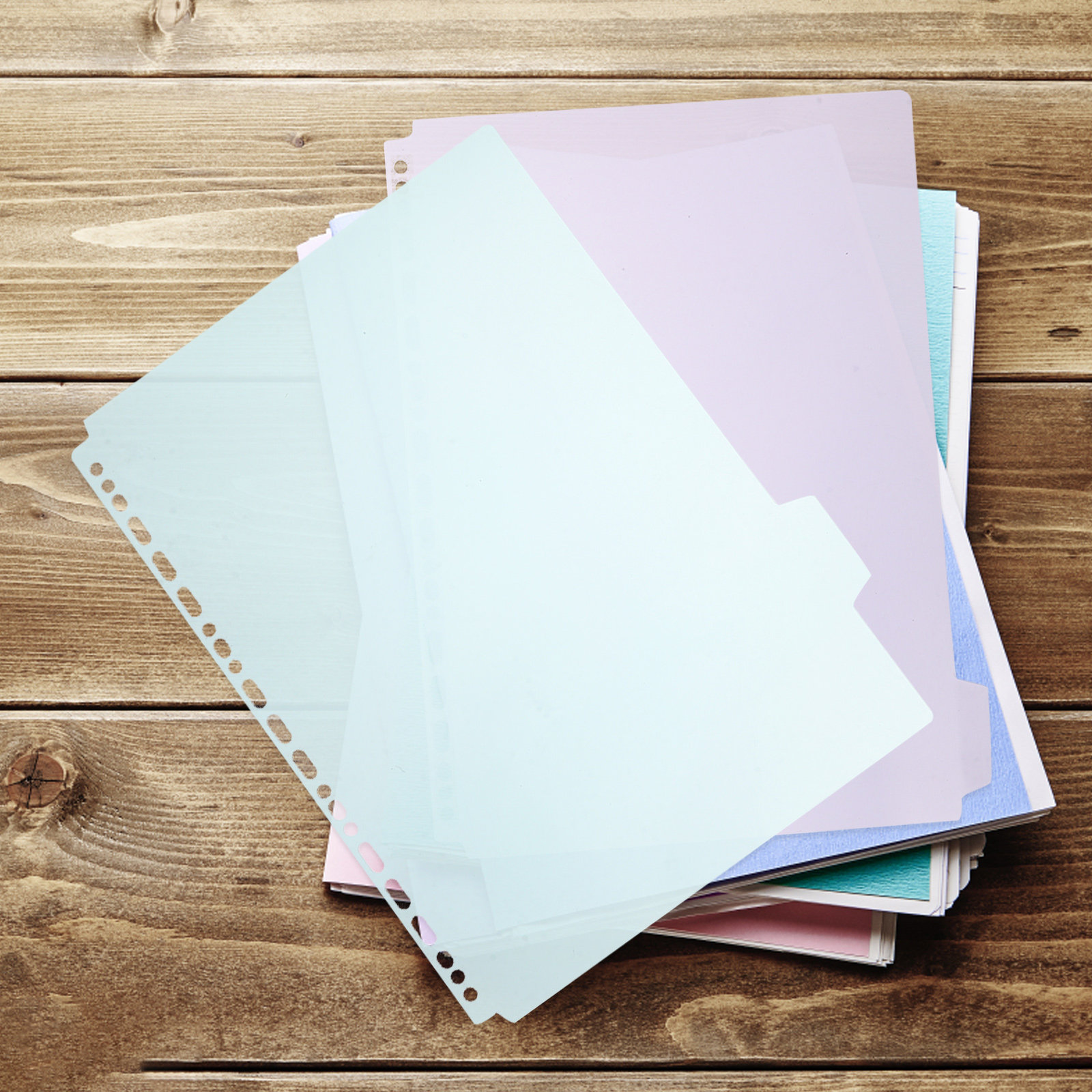 6Pcs Sturdy PP Tabbed Binder D - Tab Divider A4 avaliação e preço