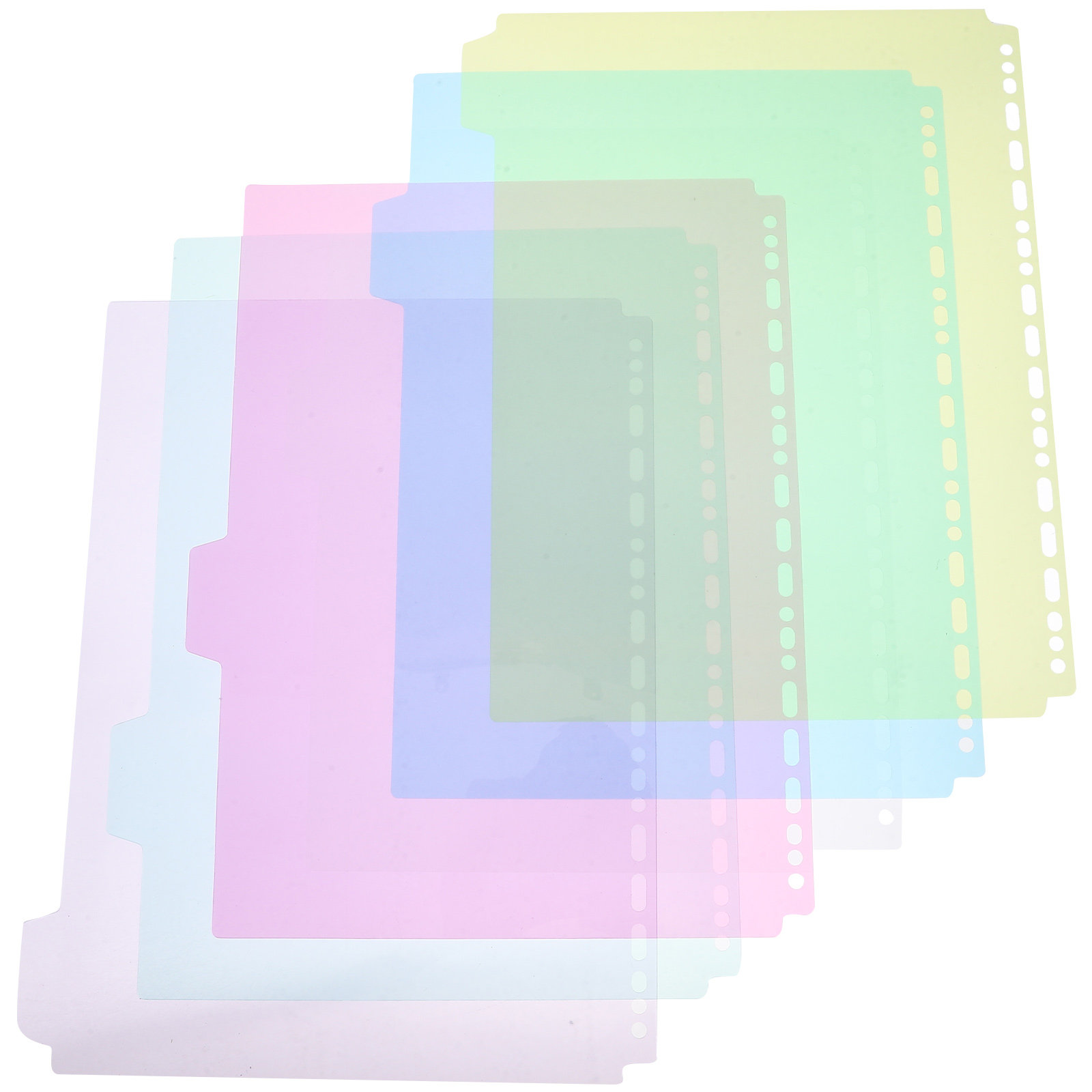 6Pcs Sturdy PP Tabbed Binder D - Tab Divider A4 avaliação e preço
