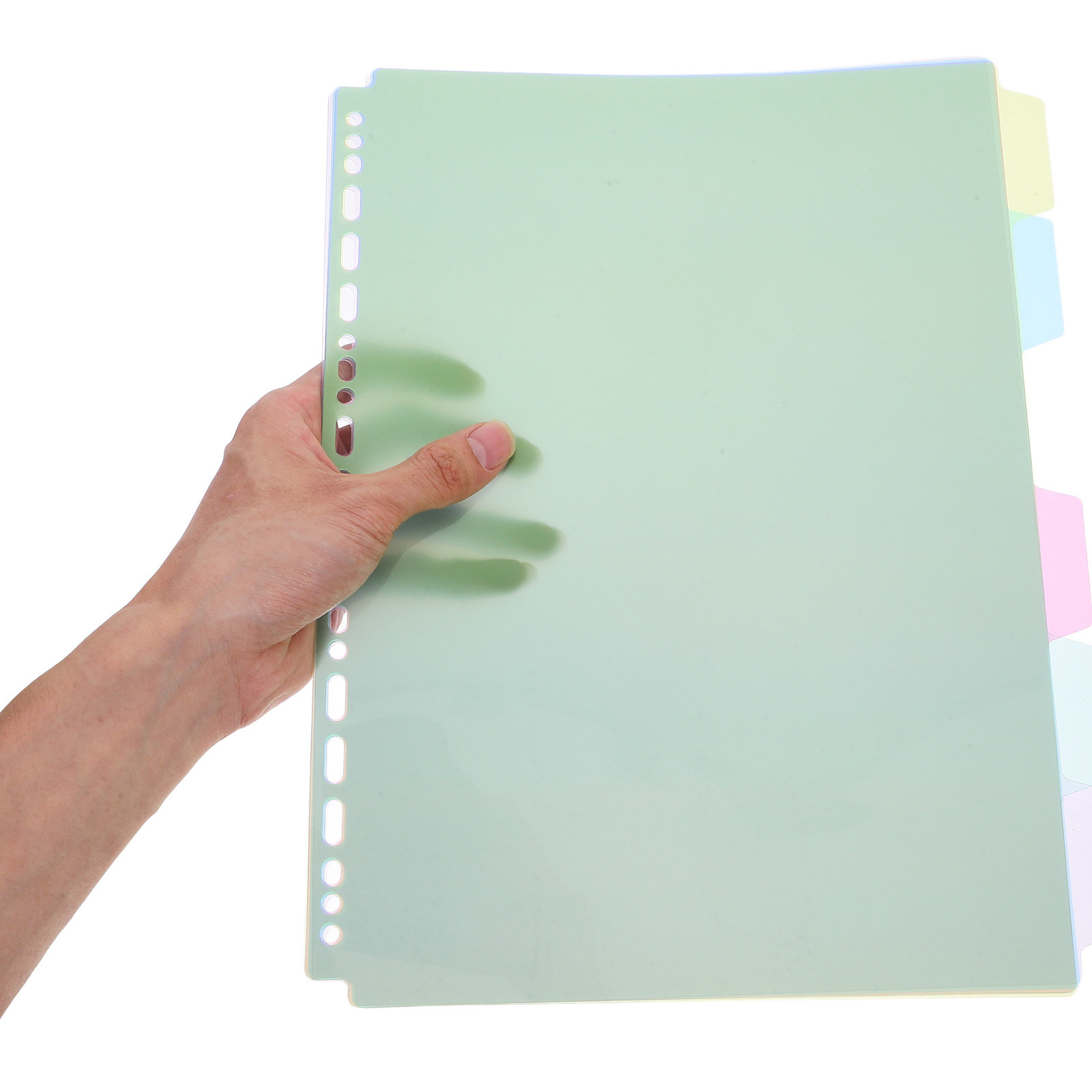 6Pcs Sturdy PP Tabbed Binder D - Tab Divider A4 avaliação e preço