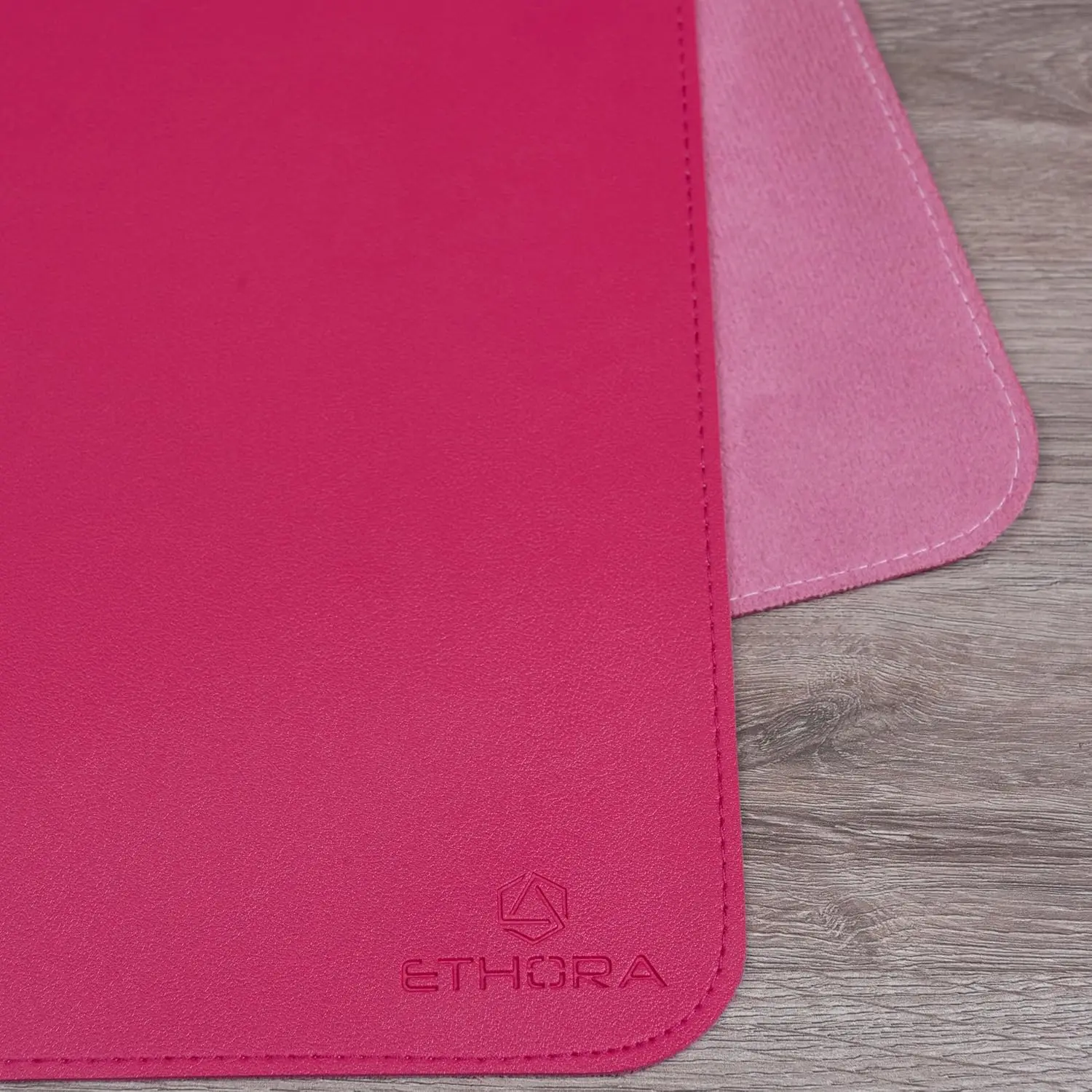Desk Mat with Non-Slip Suede B - Leather Desk Pad avaliação e preço