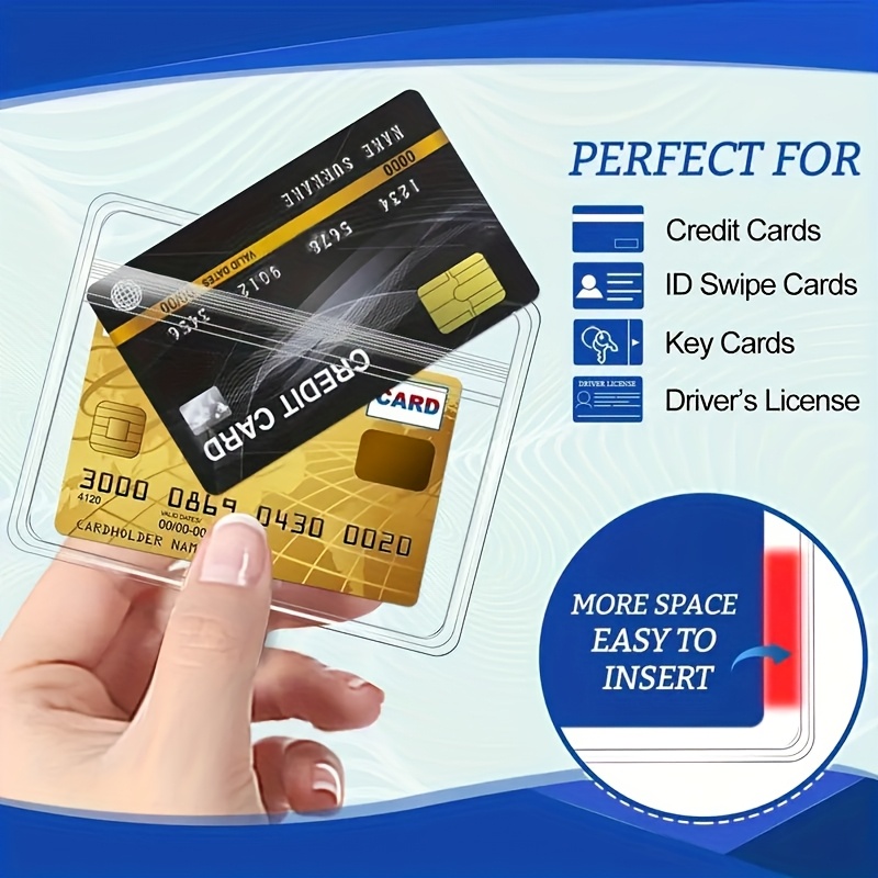 10 sets Transparent PVC ID Car - Index Card Holder avaliação e preço
