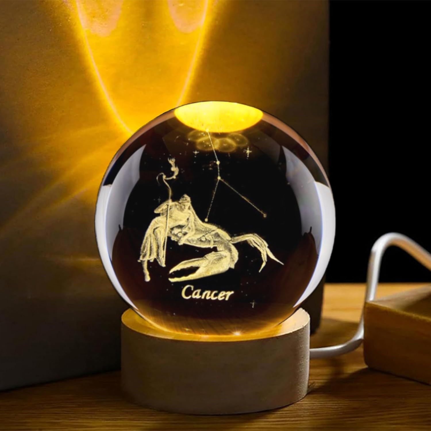 3D Cancer Constellation Crysta - Paper Weight Crystal avaliação e preço